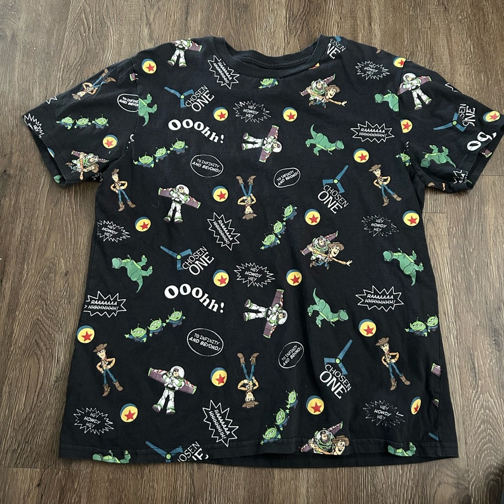 Disney Black and Green Toy Story T-Shirt
